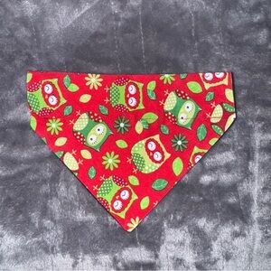 Colorful Owl Print Pet Collar Bandana